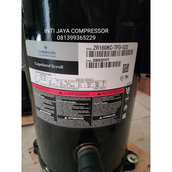 Compressor copeland zr160kc 13hp r22